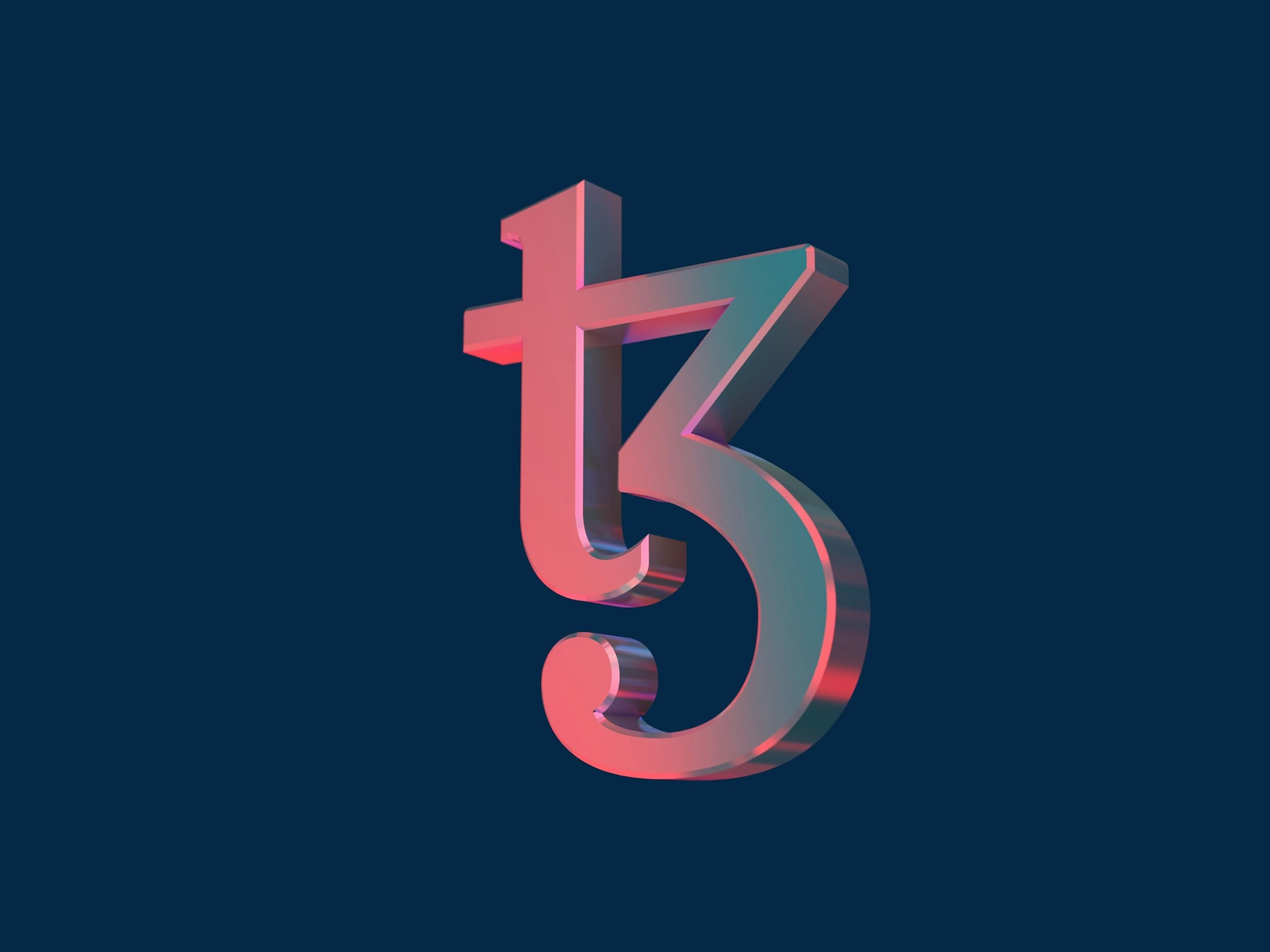 Klarna logo with descending graph representing valuation collapse and blockchain symbol